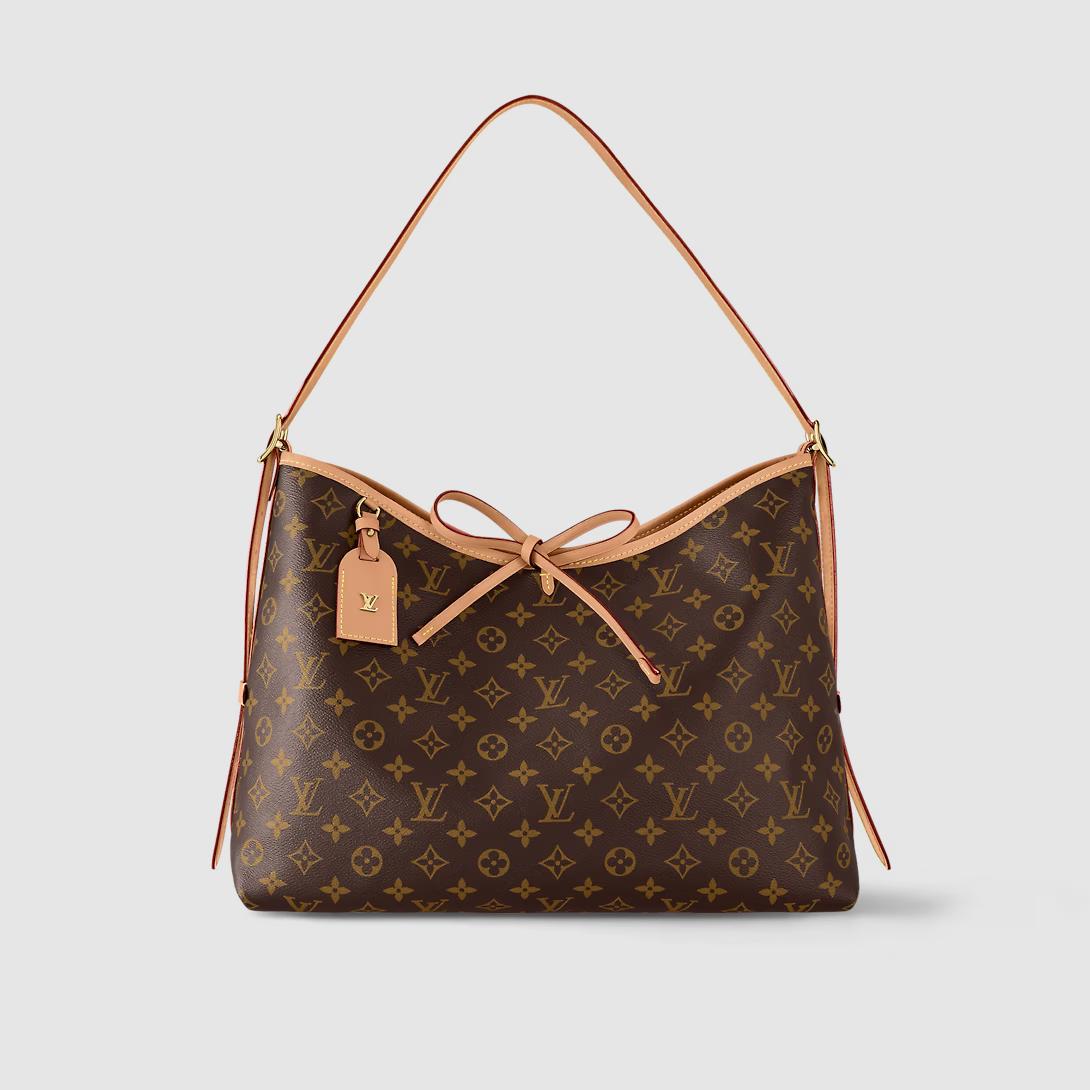 Túi Louis Vuitton Carryall Mm Monogram Nữ Nâu